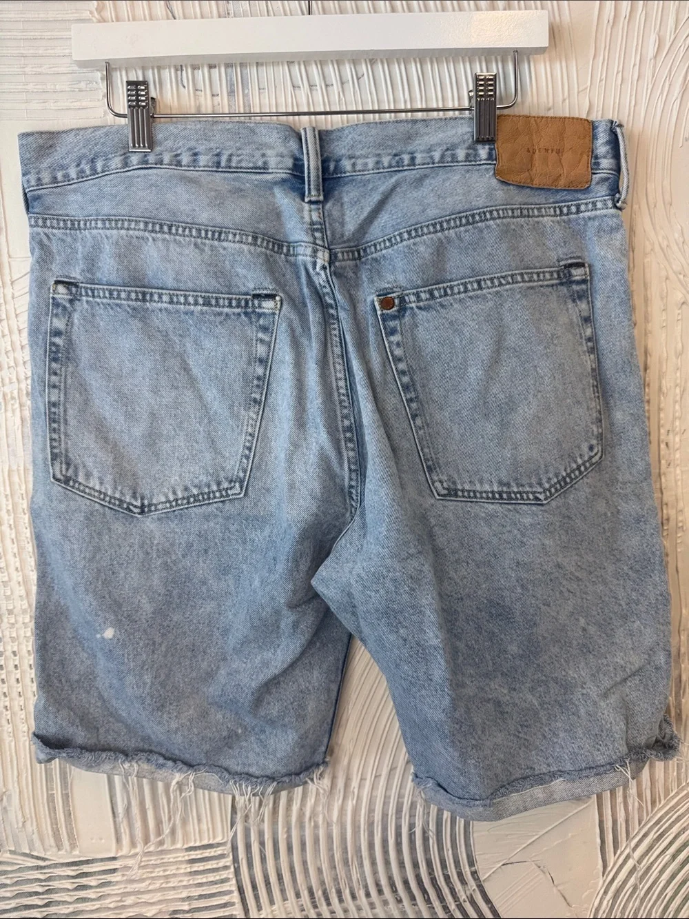 H&M Light Blue Distressed Denim Shorts N0495